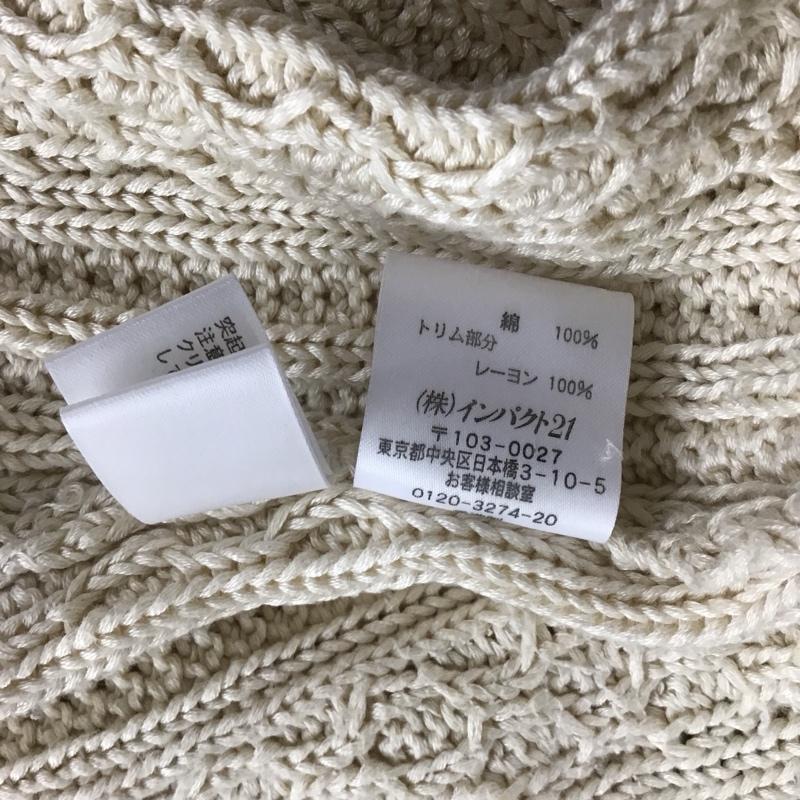 ラルフローレン RALPHLAUREN ジャケット、上着 ジャケット、ブレザー ニットジャケット M 無地 アイボリー / アイボリー / X 紺 / ネイビー / X 金 / ゴールド / レディース USED 古着 中古 10122662
