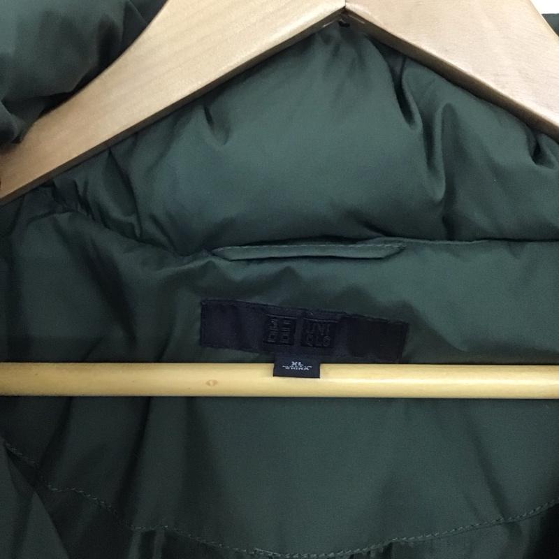 ユニクロ UNIQLO コート ダウンコート 212-146585 XL 無地 カーキ / カーキ / レディース USED 古着 中古 10131420