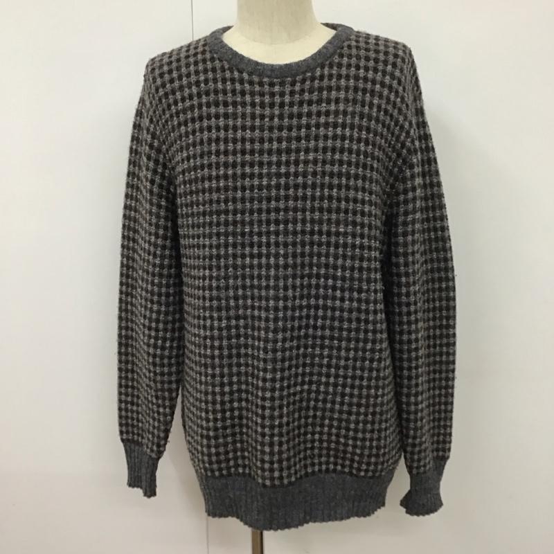 古着 USED ニット、セーター 長袖 長袖ニットカットソー ニット セーター クルーネックニット L 総柄 マルチカラー / マルチカラー / メンズ USED 古着 中古 10110348