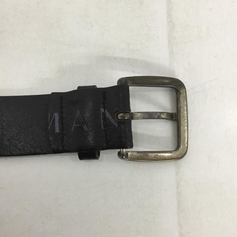アルマーニエクスチェンジ ARMANI EXCHANGE ベルト・バックル ベルト レザー 28 ロゴ、文字 黒 / ブラック / メンズ USED 古着 中古 10138017