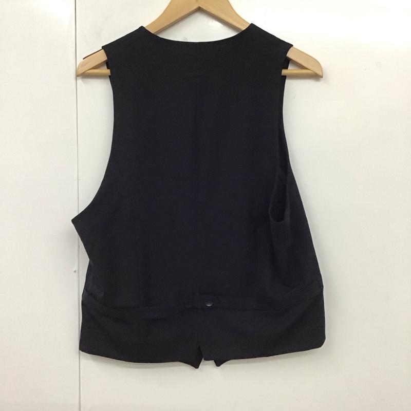 ザラ ZARA ベスト ベスト ジレ M 無地 黒 / ブラック / メンズ USED 古着 中古 10120197