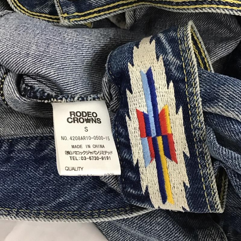 ロデオクラウンズ Rodeo Crowns ジャケット、上着 ジャケット、ブレザー 4208AR10-0500-15 ジージャン デニムジャケット ビッグシルエット S 無地 インディゴ / インディゴ / レディース USED 古着 中古 10110416