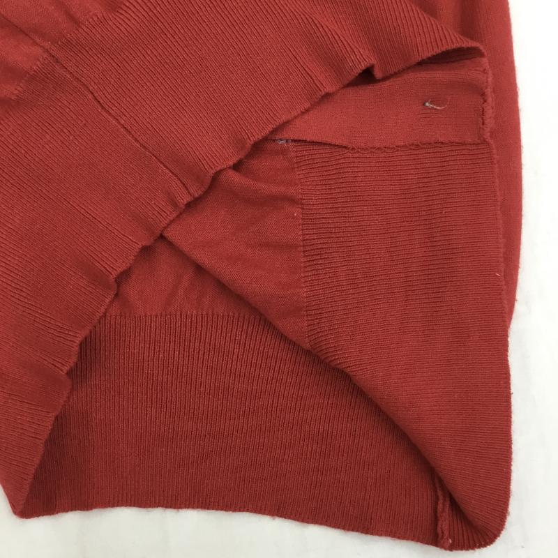 アダムエロペ ADAM ET ROPE カーディガン 長袖 FREE 無地 赤 / レッド / レディース USED 古着 中古 10135994