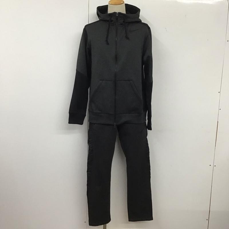 ナイキ NIKE セットアップ セットアップ 629522-010 トレーニングウェア パーカー パンツ THERMA-FIT M ロゴ、文字 黒 / ブラック / X ダークグレー / ダークグレー / メンズ USED 古着 中古 10133467