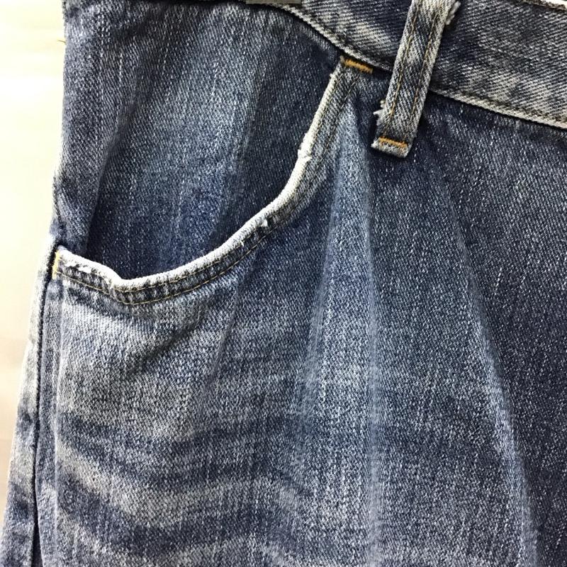 ラングラー Wrangler パンツ デニム、ジーンズ デニムパンツ ストレートパンツ ワイドパンツ カジュアルパンツ XL 無地 インディゴ / インディゴ /  メンズ USED 古着 中古 10122706