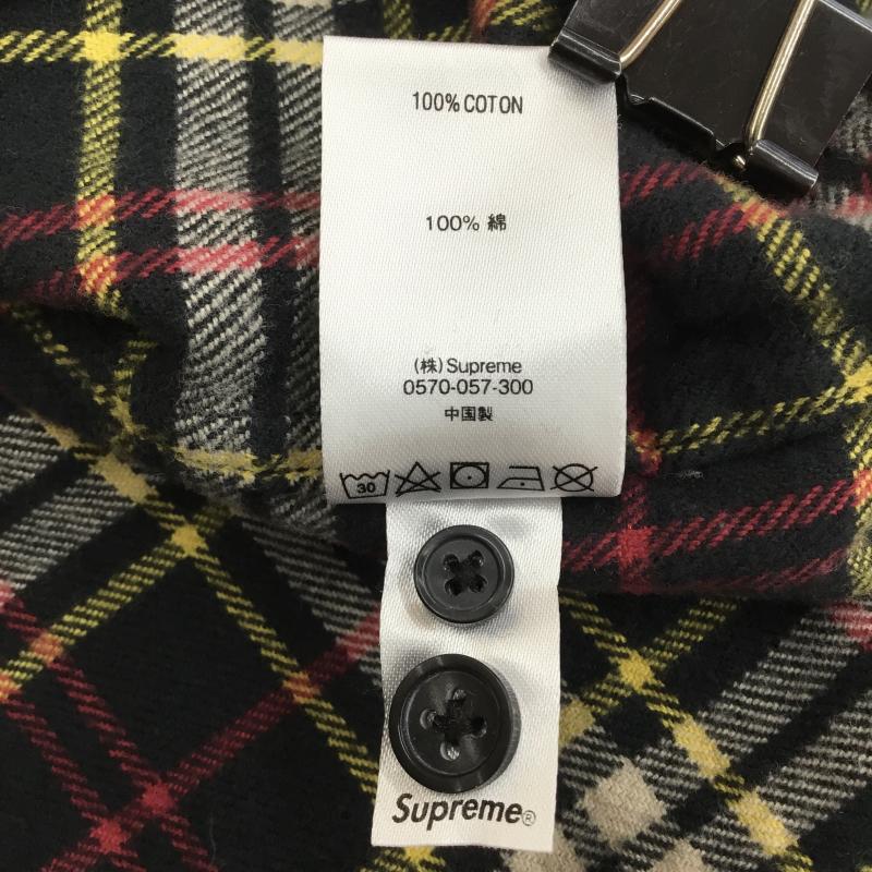 シュプリーム Supreme シャツ、ブラウス 長袖 L チェック 黒 / ブラック / メンズ USED 古着 中古 10129328