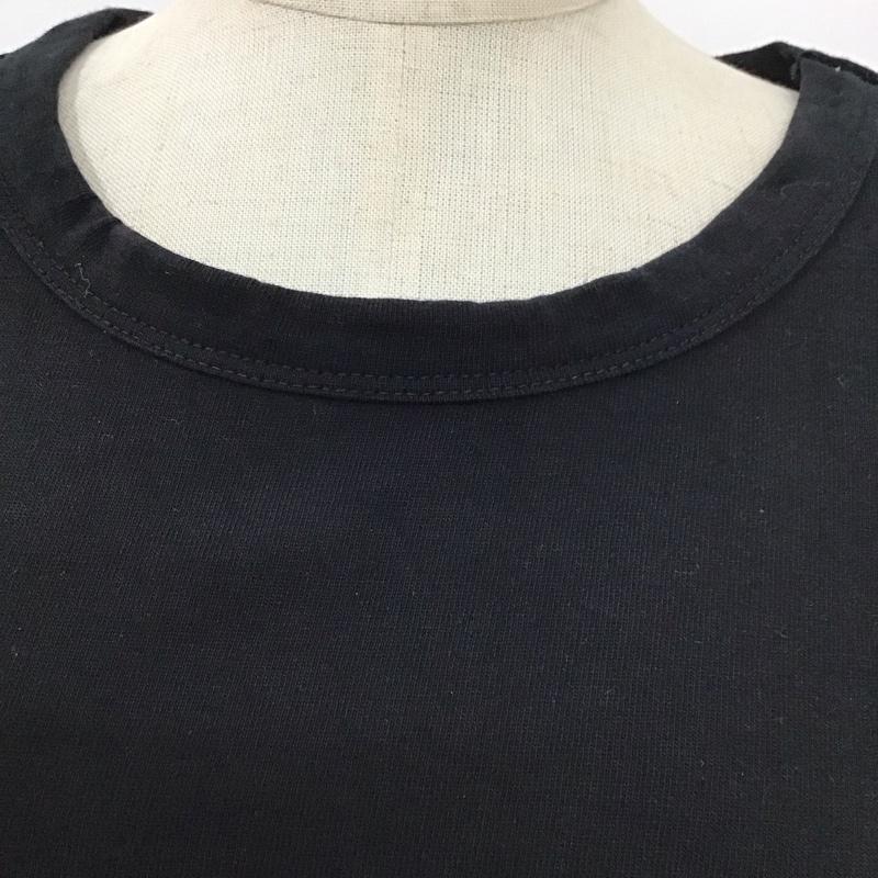 ロッソ ROSSO カットソー 半袖 RA75-23B008 袖フリル FREE 無地 黒 / ブラック /  レディース USED 古着 中古 10114090