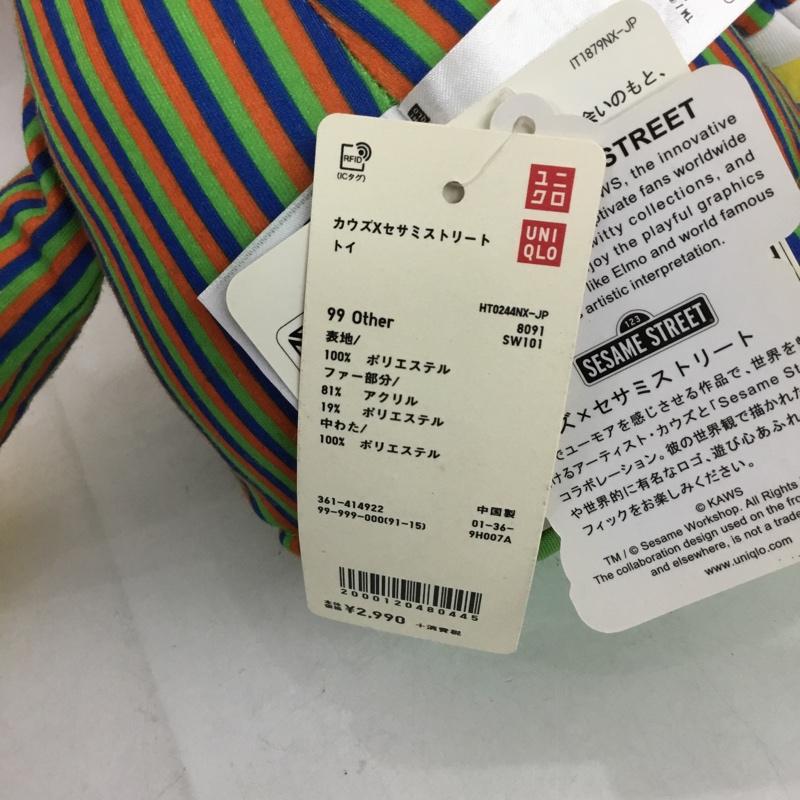 ユニクロ UNIQLO ファッション小物 ファッション小物 361-414922 KAWS x SESAME STREET ぬいぐるみ タグ付き バート キャラクター マルチカラー / マルチカラー / メンズ USED 古着 中古 10131797