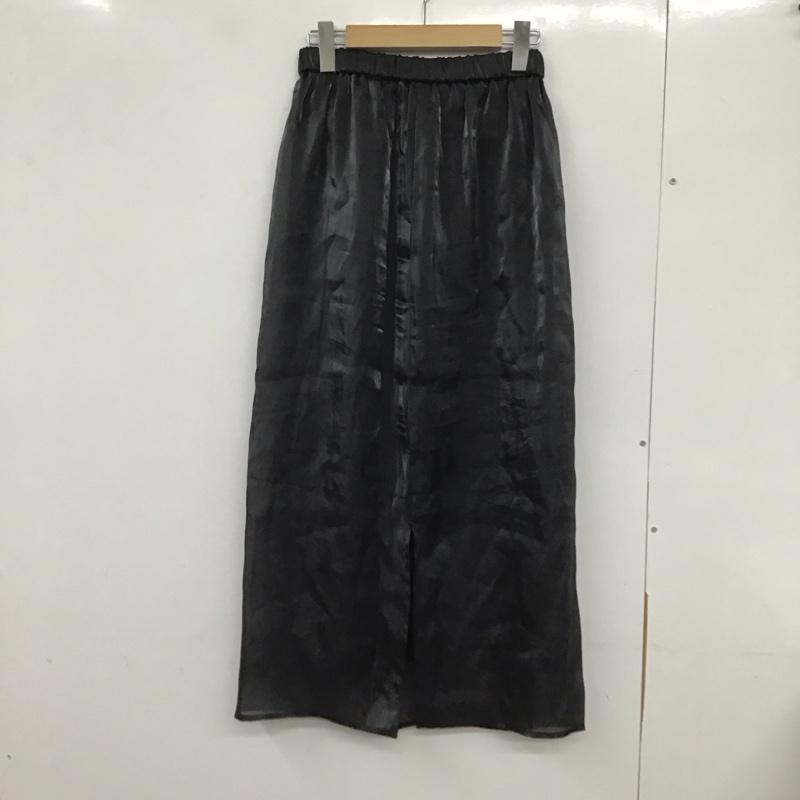 レプシィム LEPSIM スカート ロングスカート タイトスカート FREE 無地 黒 / ブラック /  レディース USED 古着 中古 10131919