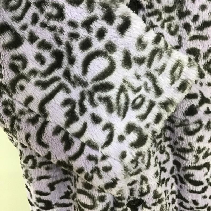 エックスガール X-girl ジャケット、上着 ジャンパー、ブルゾン 05194507 LEOPARDFURCOAT アウター カジュアルジャケット 2 ヒョウ柄・レオパード柄 紫 / パープル / レディース USED 古着 中古 10110235