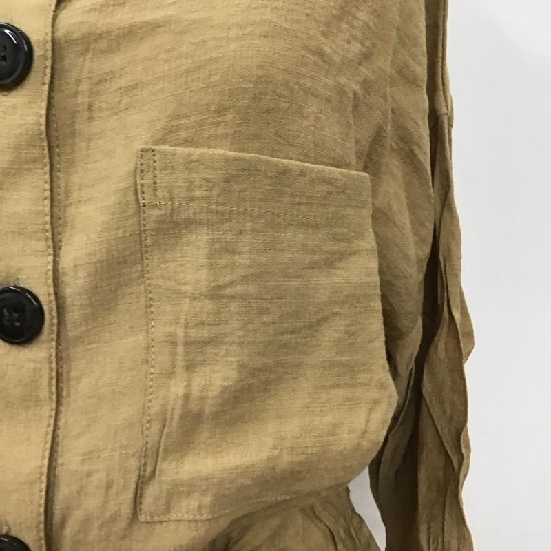 エヘカソポ ehka sopo シャツ、ブラウス 七分袖 1708593 ウエストドロスト FREE 無地 ベージュ / ベージュ / レディース USED 古着 中古 10118228