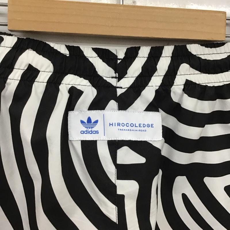 アディダス adidas パンツ ショートパンツ ショートパンツ ハーフパンツ カジュアルパンツ ヒョウ柄・レオパード柄 白 / ホワイト / X 黒 / ブラック /  メンズ USED 古着 中古 10123690