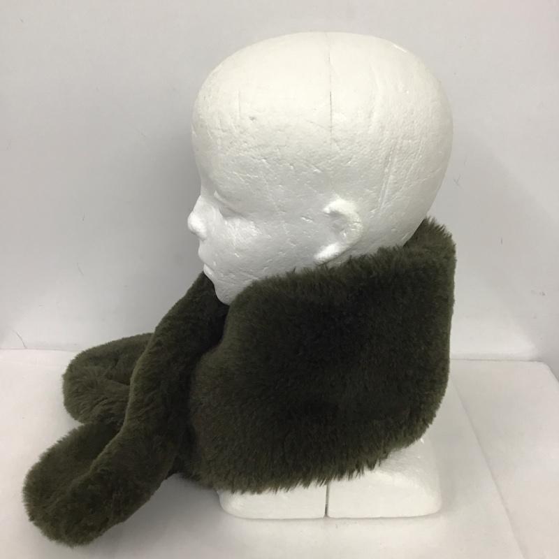 スティーブンアラン Steven Alan マフラー マフラー フェイクファー 無地 カーキ / カーキ / レディース USED 古着 中古 10125575