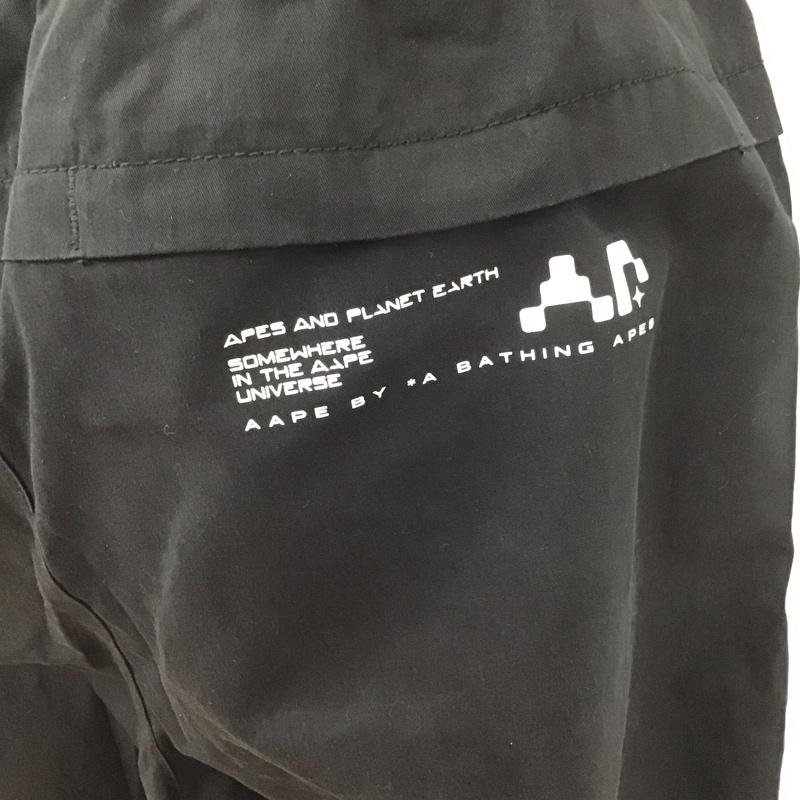 エーエイプバイアベイシングエイプ AAPE BY A BATHING APE パンツ ワークパンツ、ペインターパンツ ワークパンツ ワイドパンツ カジュアルパンツ ナイロンパンツ M 無地 黒 / ブラック /  メンズ USED 古着 中古 10124782