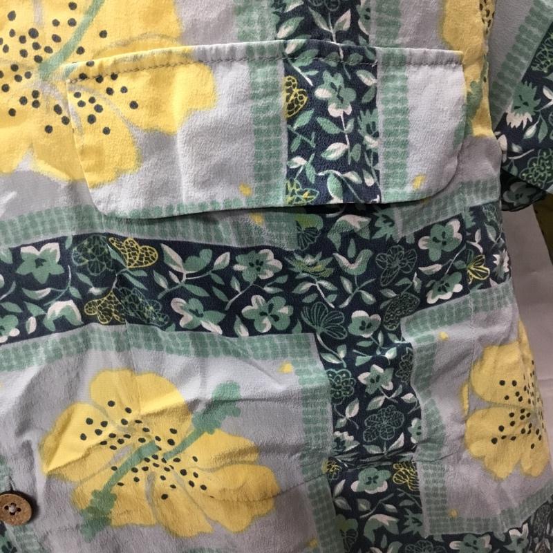 古着 USED シャツ、ブラウス 半袖 半袖シャツ カラーシャツ 半袖カットソー アロハシャツ M 総柄 X 花柄 マルチカラー / マルチカラー / メンズ USED 古着 中古 10106434