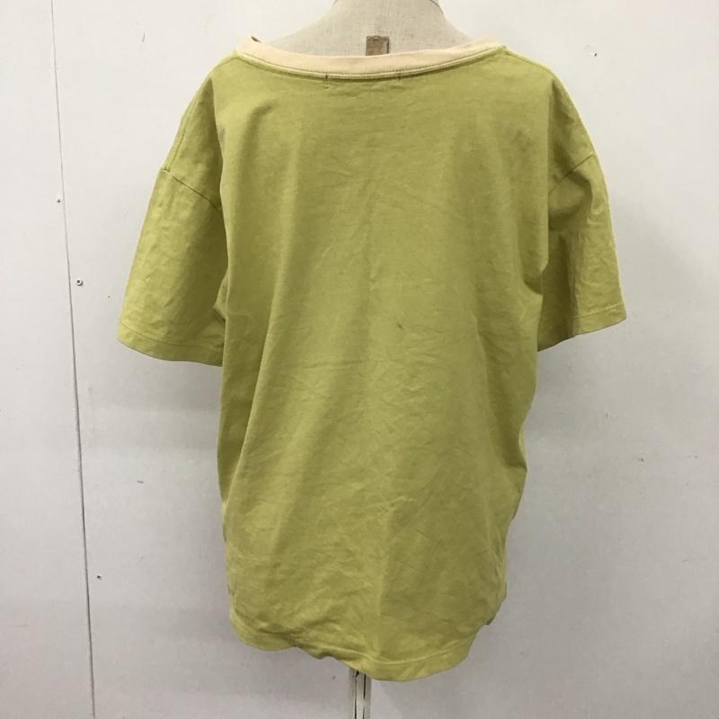 カスタネ Kastane Tシャツ 半袖 KAS1292 リンガーTシャツ M ロゴ、文字 薄緑 / ライトグリーン / レディース USED 古着 中古 10116167