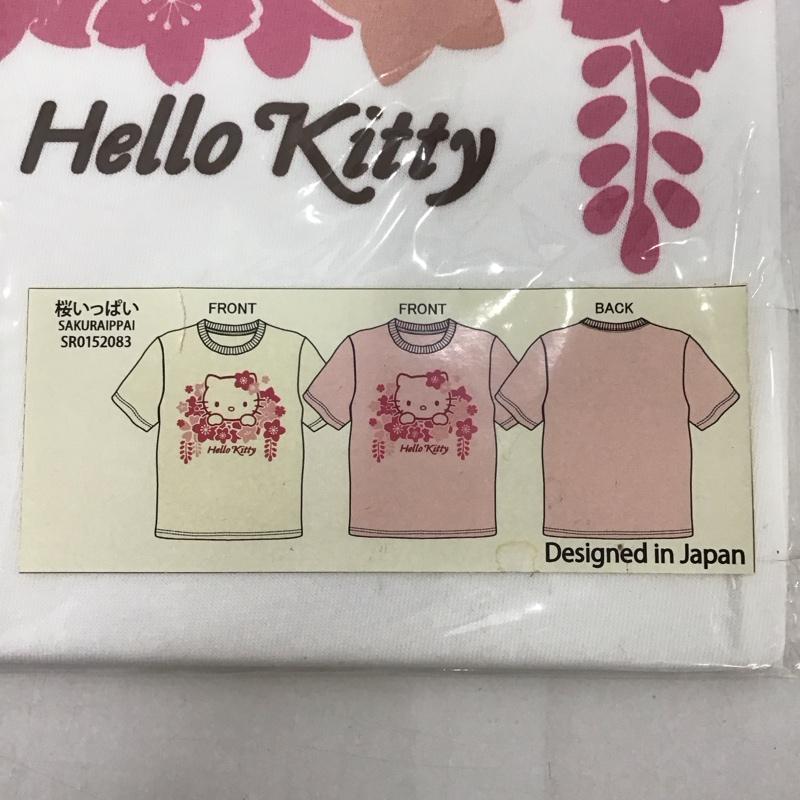 豊天商店 ぶーでんしょうてん Tシャツ 半袖 桜いっぱい キャラT サンリオ キティちゃん S プリント X キャラクター 白 / ホワイト / レディース USED 古着 中古 10127500