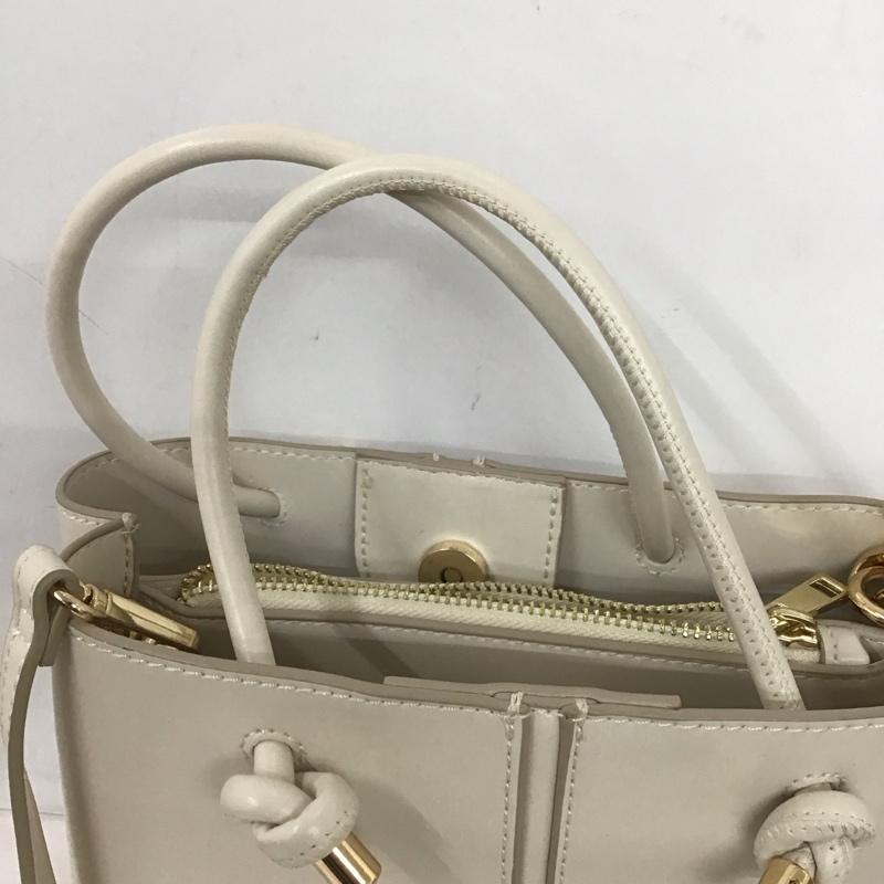 ザラ ZARA ショルダーバッグ ショルダーバッグ ハンドバッグ 無地 アイボリー / アイボリー / レディース USED 古着 中古 10134092