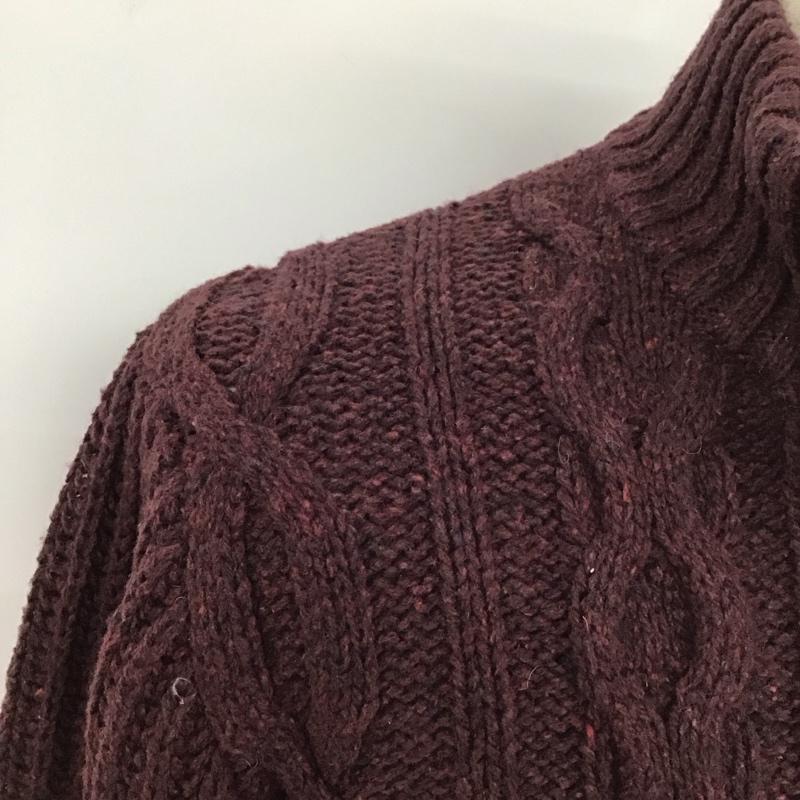 エルエルビーン L.L.Bean ニット、セーター 長袖 S 無地 えんじ / ワインレッド / メンズ USED 古着 中古 10111369