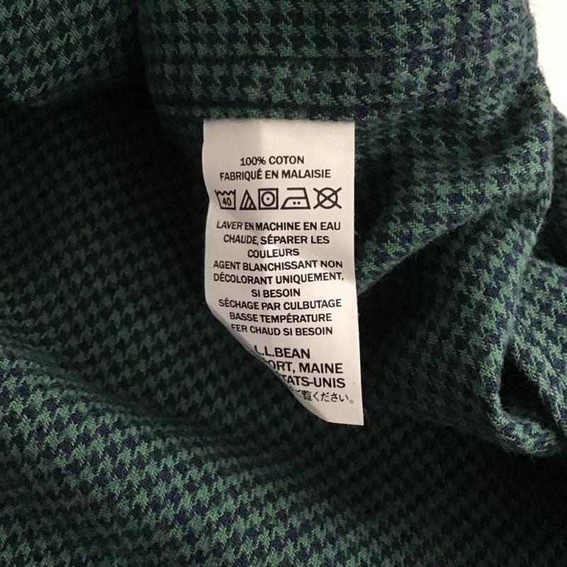 エルエルビーン L.L.Bean シャツ、ブラウス 長袖 長袖シャツ チェックシャツ カラーシャツ ボタンダウンシャツ XL 総柄 緑 / グリーン / X 紺 / ネイビー / メンズ USED 古着 中古 10136677