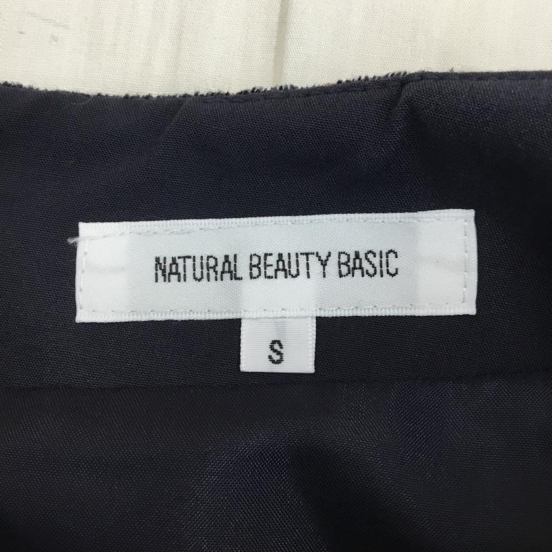 ナチュラルビューティーベーシック NATURAL BEAUTY BASIC スカート ミニスカート S 花柄 紺 / ネイビー / X 桃 / ピンク / レディース USED 古着 中古 10137714