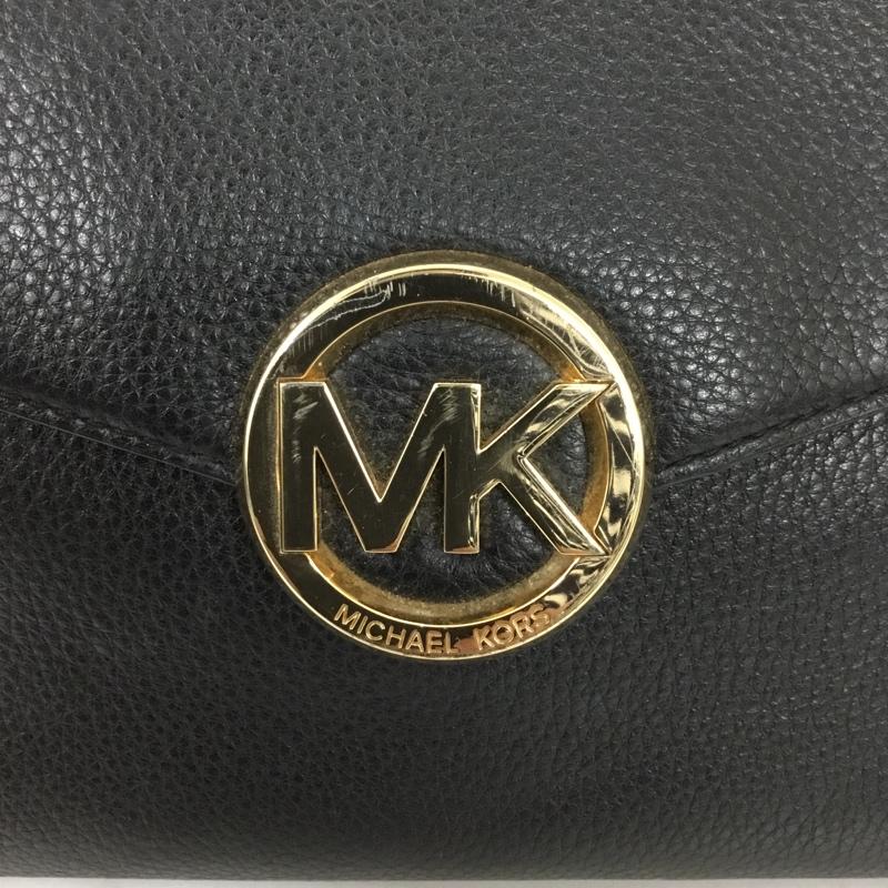 マイケルコース MICHAEL KORS ハンドバッグ ハンドバッグ ショルダーバッグ 2WAY ロゴ、文字 黒 / ブラック / X 金 / ゴールド / レディース USED 古着 中古 10128992