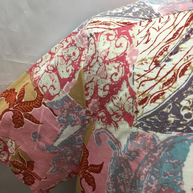 ベルフローリー BELL FLORRIE シャツ、ブラウス 半袖 半袖シャツ カラーシャツ 半袖カットソー カジュアルシャツ 3L プリント マルチカラー / マルチカラー / レディース USED 古着 中古 10108994