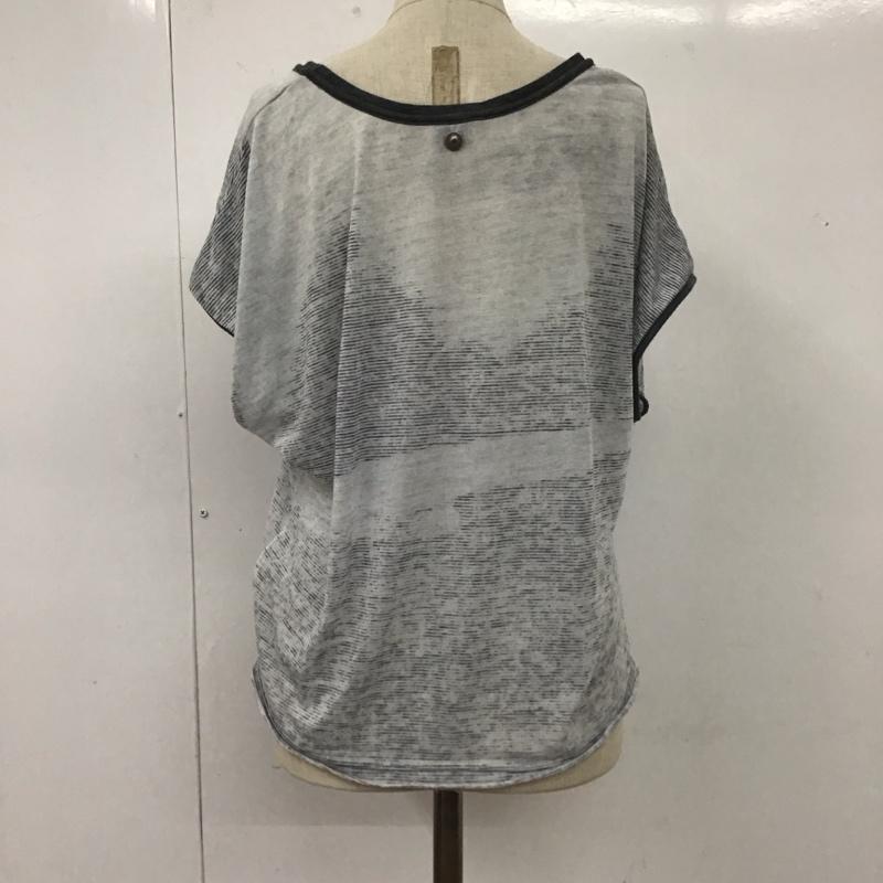 ディーゼル DIESEL Tシャツ 半袖 クルーネック S 総柄 灰 / グレー / レディース USED 古着 中古 10112340