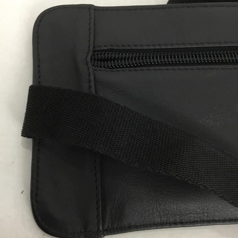 シュプリーム Supreme ウエストバッグ ウエストバッグ 19SS Leather Waist Shoulder Pouch Bag 箱有 ロゴ、文字 黒 / ブラック / メンズ USED 古着 中古 10133917