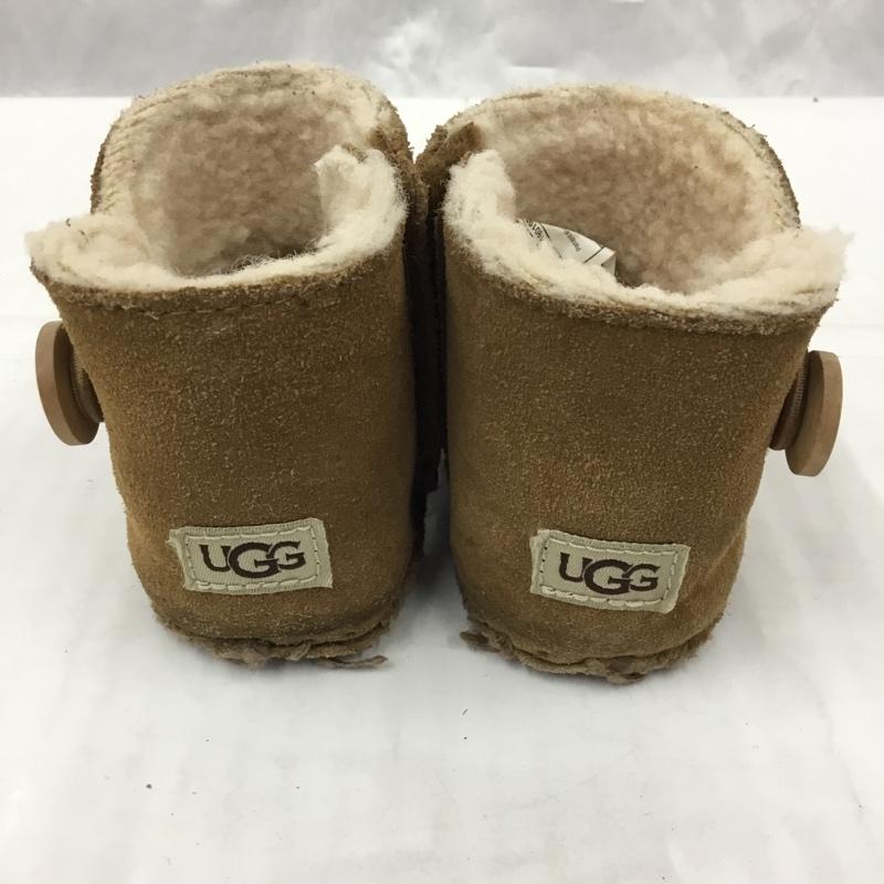 アグ UGG ブーツ ショートブーツ 1018136I ベビー レミー II Lemmy II 12.5cm 箱有 12.5cm ロゴ、文字 キャメル / キャメル / ガールズ USED 古着 中古 10105970