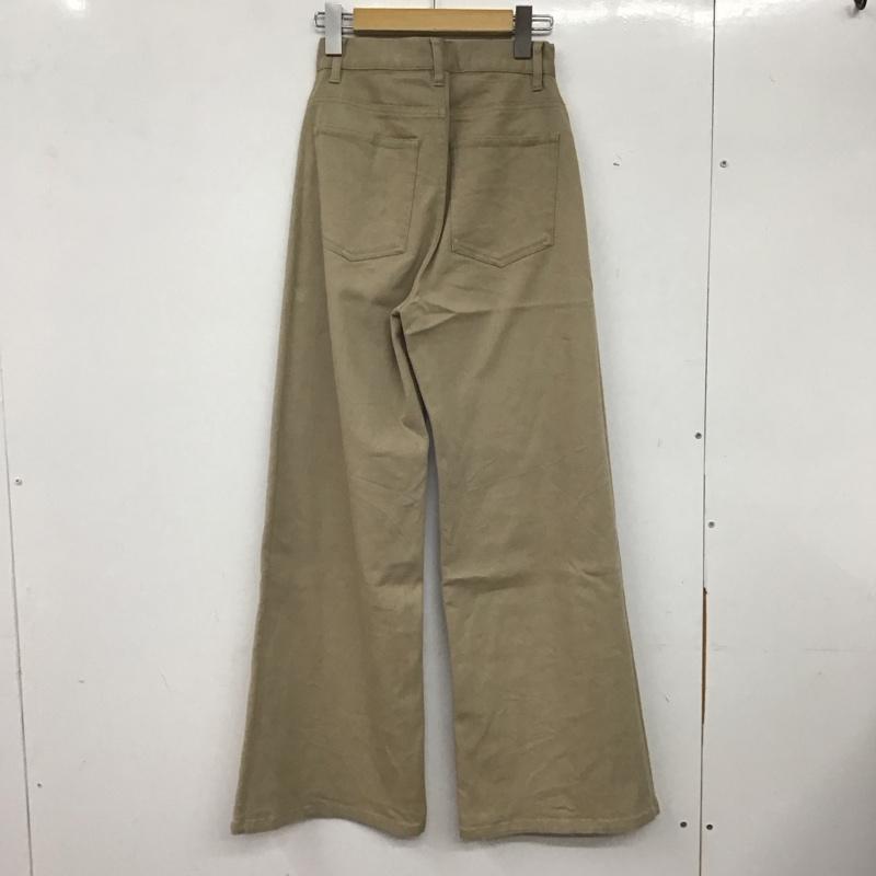 スライ SLY パンツ デニム、ジーンズ 030BSY31-3200 ハイウエストカラーワイドパンツ 0 無地 ベージュ / ベージュ / レディース USED 古着 中古 10137759