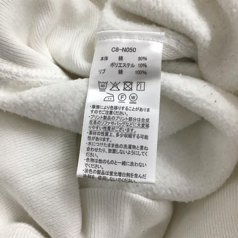 チャンピオン Champion トレーナー 長袖 c8-n050 リバースウィーブ スクリプトロゴ スウェット S ロゴ、文字 白 / ホワイト / メンズ USED 古着 中古 10138763