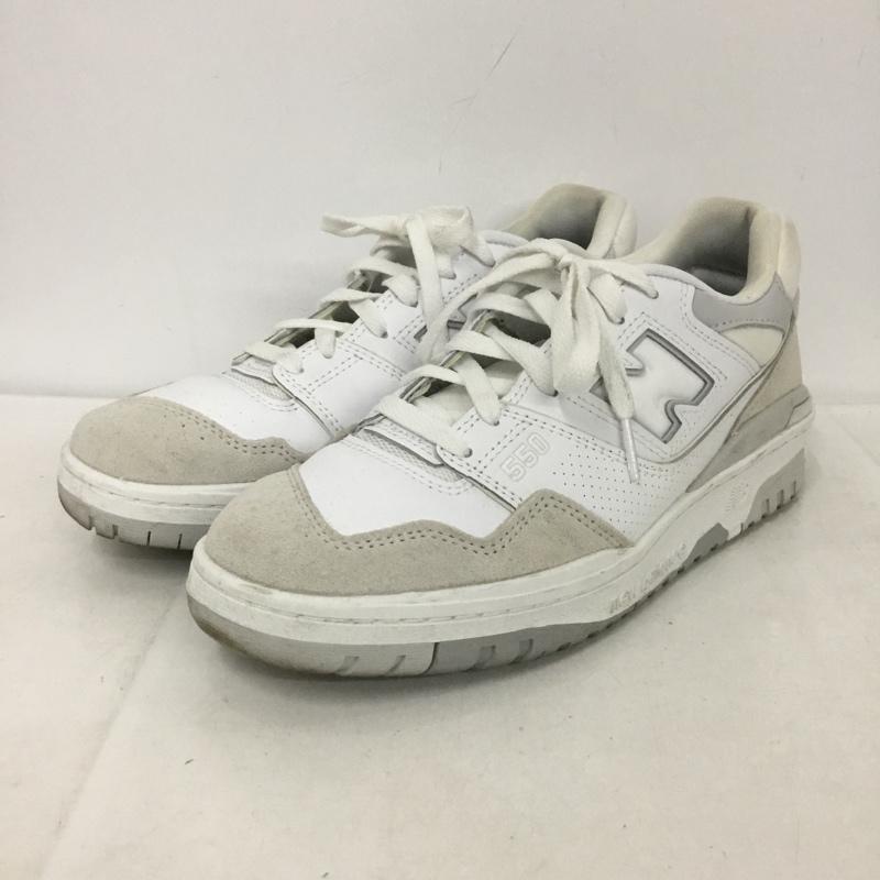 ニューバランス New Balance スニーカー スニーカー BB550 NCB 25.5cm 25.5cm ロゴ、文字 白 / ホワイト / X 灰 / グレー / メンズ USED 古着 中古 10136474