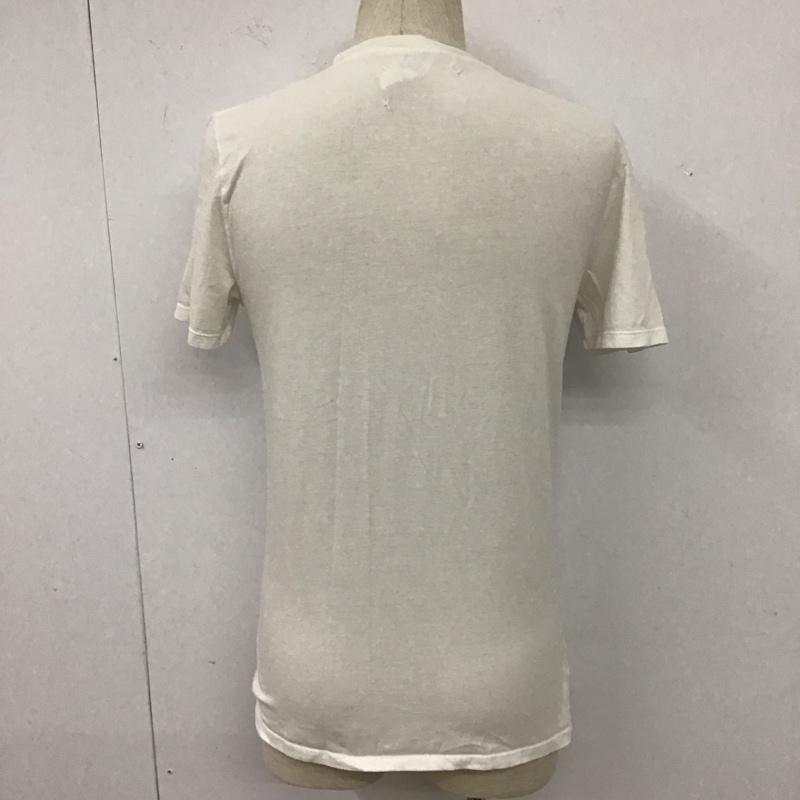 メゾンマルタンマルジェラ MAISONMARTINMARGIELA Tシャツ 半袖 半袖カットソー プリントTシャツ クルーネックカットソー 46 プリント 白 / ホワイト /  メンズ USED 古着 中古 10110946