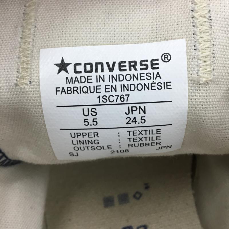 コンバース CONVERSE スニーカー スニーカー 1SC767 ローカットスニーカー 24.5cm 無地 青 / ブルー / X 白 / ホワイト / レディース USED 古着 中古 10130253