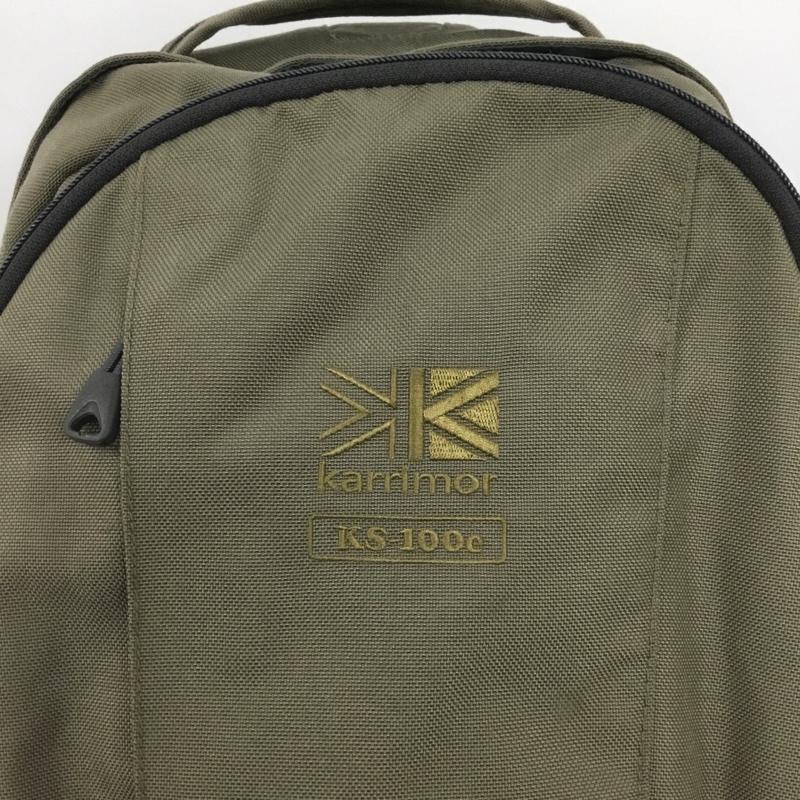 カリマー Karrimor リュックサック、デイパック リュックサック、デイバッグ KS-100e バックパック ロゴ、文字 カーキ / カーキ / メンズ USED 古着 中古 10137946