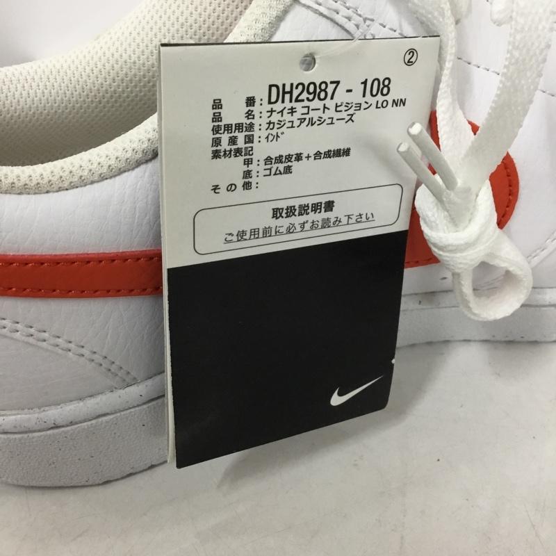 ナイキ NIKE スニーカー スニーカー DH2987 108 COURT VISION LOW NN 28cm 箱有 28.0cm ロゴ、文字 白 / ホワイト / X 橙 / オレンジ / メンズ USED 古着 中古 10146013