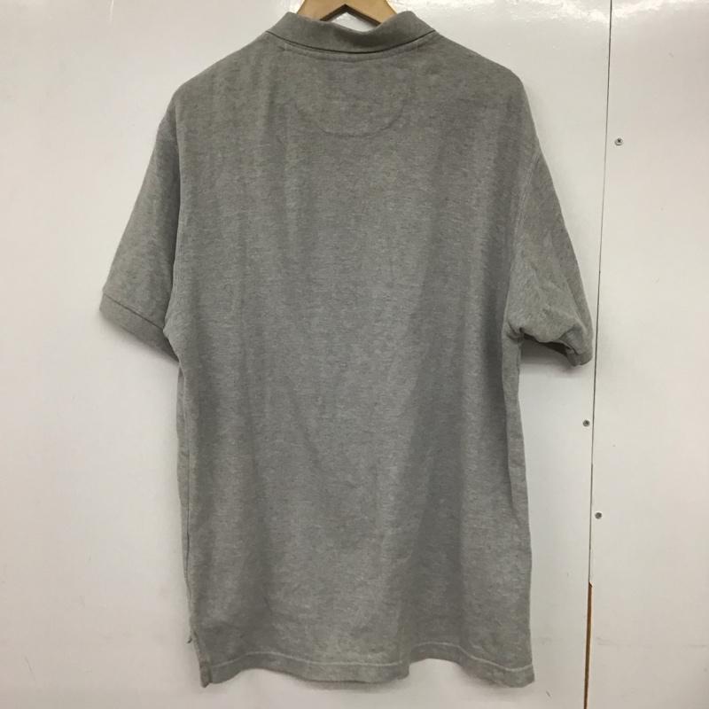 チャップス CHAPS ポロシャツ 半袖 半袖ポロシャツ 半袖カットソー カラーシャツ M ロゴ、文字 灰 / グレー / メンズ USED 古着 中古 10132331