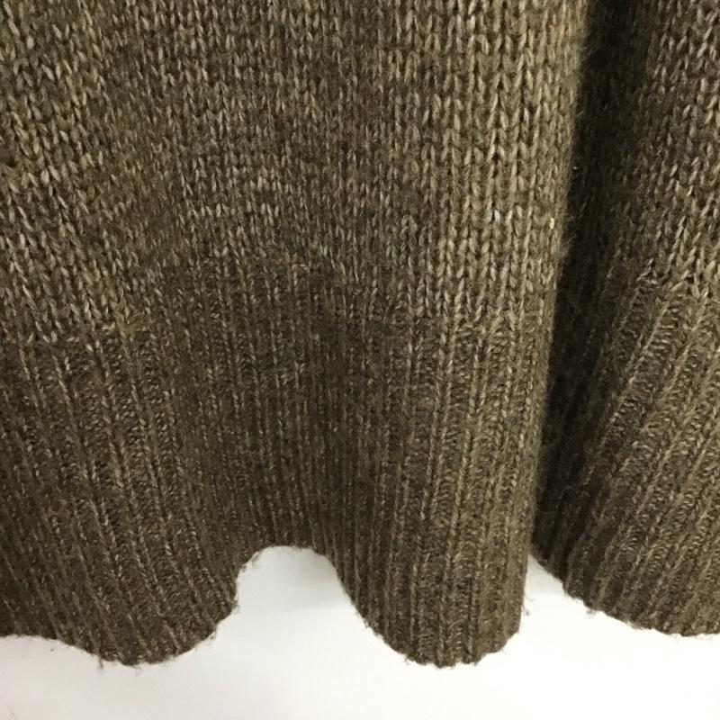 ザラ ZARA ニット、セーター 長袖 S 無地 茶 / ブラウン / レディース USED 古着 中古 10132855