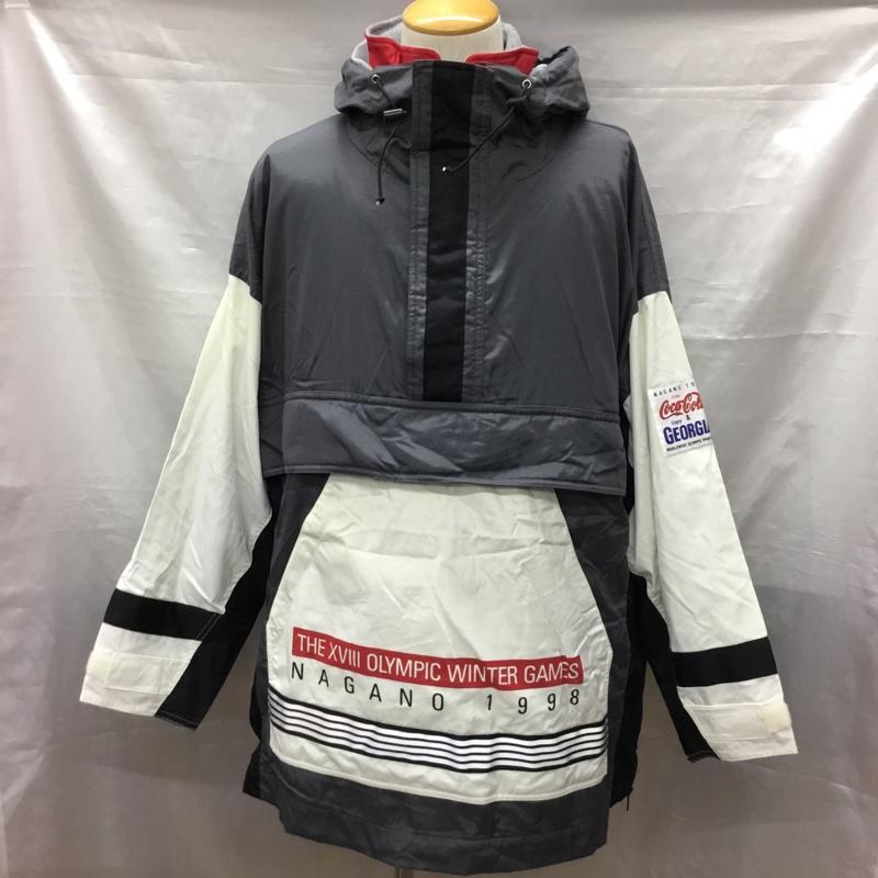 古着 USED ジャケット、上着 ジャンパー、ブルゾン Coca Cola 長野オリンピック 1998 ミズノ ベスト セット プルオーバー FREE ロゴ、文字 灰 / グレー / X 黒 / ブラック / X 白 / ホワイト / X 赤 / レッド / メンズ USED 古着 中古 10118945