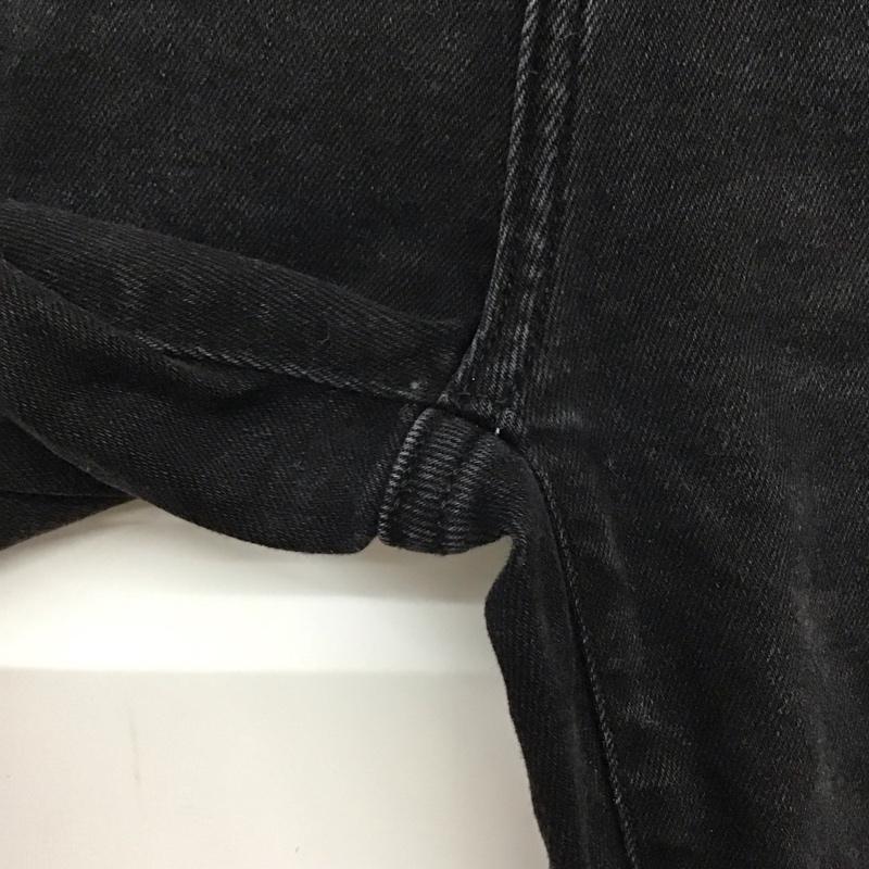 ザラ ZARA パンツ デニム、ジーンズ ブラックデニム 40 無地 黒 / ブラック / メンズ USED 古着 中古 10134838