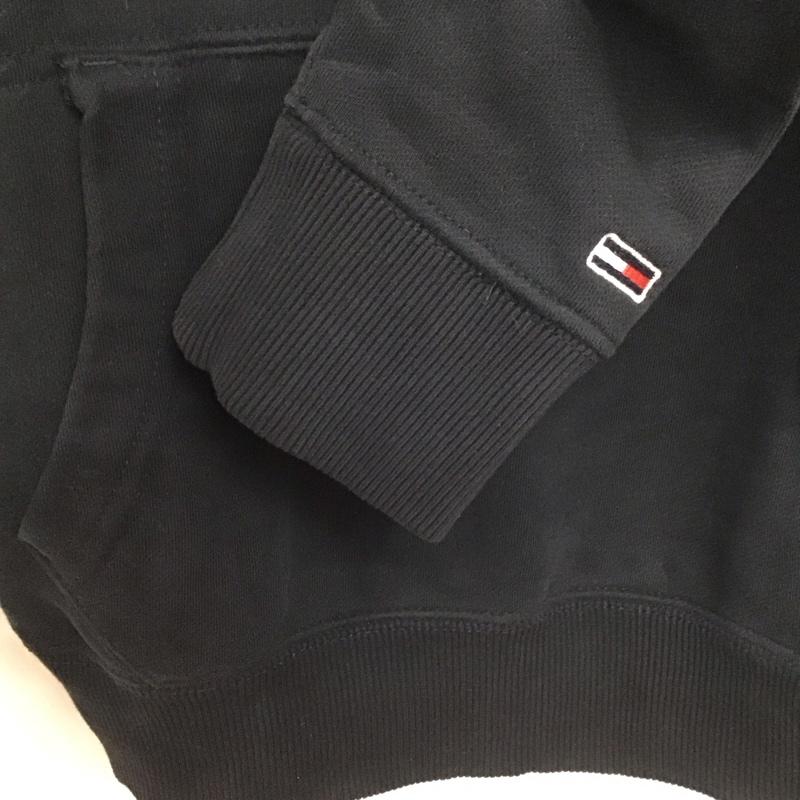 トミー ジーンズ TOMMY JEANS パーカー 長袖 長袖パーカー プルオーバーパーカー スウェット S ロゴ、文字 黒 / ブラック / メンズ USED 古着 中古 10136617