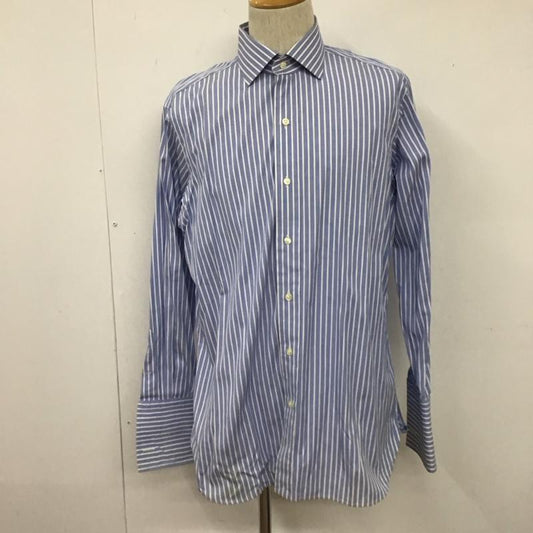 ポロバイラルフローレン Polo by RALPH LAUREN シャツ、ブラウス 長袖 長袖シャツ ストライプシャツ カラーシャツ 長袖カットソー ストライプ 白 / ホワイト / X 水色 / ライトブルー /  メンズ USED 古着 中古 10109564