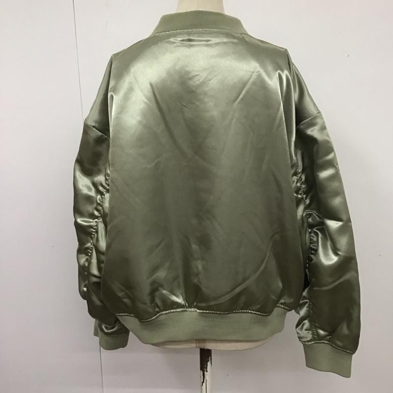 アズールバイマウジー AZUL BY MOUSSY ジャケット、上着 ジャンパー、ブルゾン 250DSS30-060B シャイニーブルゾン FREE 無地 カーキ / カーキ / レディース USED 古着 中古 10111073