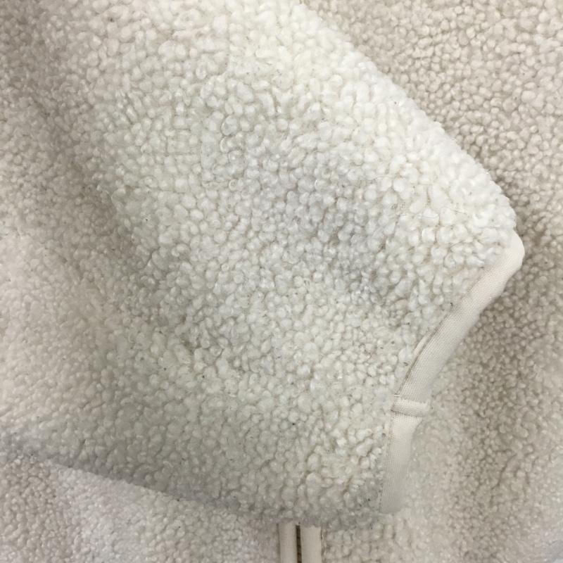 ユニクロ UNIQLO カーディガン 長袖 241-418245 ボアフリースVネックフルジップカーディガン ジップアップジャケット L 無地 白 / ホワイト / レディース USED 古着 中古 10110302