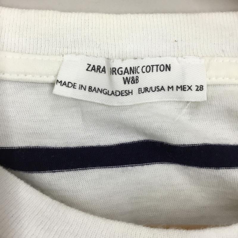 ザラ ZARA タンクトップ タンクトップ 5520 026 060 ノースリーブ M ボーダー柄 白 / ホワイト / X 紺 / ネイビー / レディース USED 古着 中古 10118172