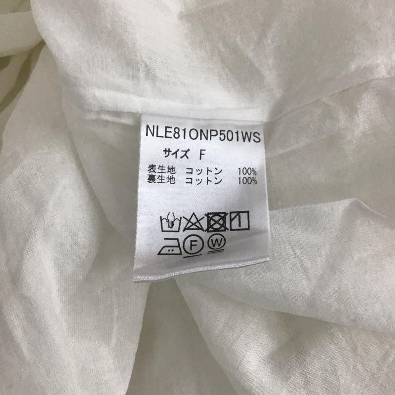 ナノユニバース nano・universe ワンピース ひざ丈スカート ティアードワンピース FREE 無地 白 / ホワイト / レディース USED 古着 中古 10121420