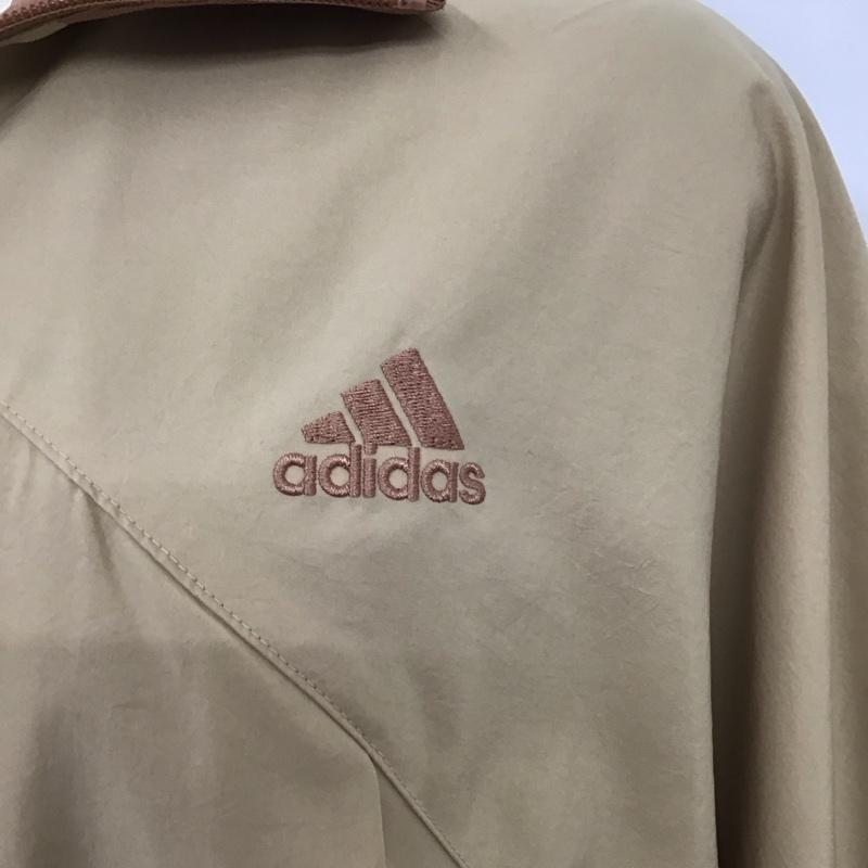 アディダス adidas ジャケット、上着 ジャンパー、ブルゾン IK9895 ウインドブレーカー ジャケット ワーディング ルーズフィット ウーブン トラックトップ XL 無地 X ロゴ、文字 ベージュ / ベージュ / レディース USED 古着 中古 10127708