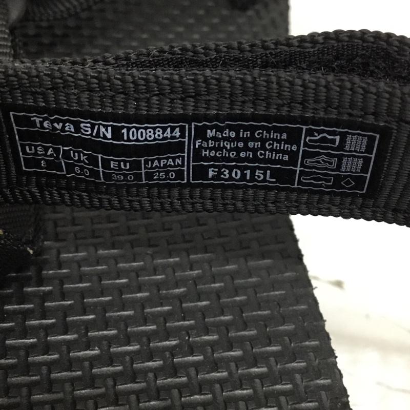 テバ Teva サンダル サンダル 1008844 FLATFORM UNIVERSAL 厚底サンダル 25cm 25.0cm ロゴ、文字 黒 / ブラック / レディース USED 古着 中古 10107591