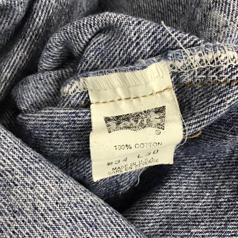 リーバイス Levi s パンツ デニム、ジーンズ 34インチ 無地 水色 / ライトブルー /  メンズ USED 古着 中古 10123344